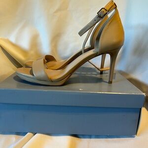 Essex Lane Tan Strappy Heels